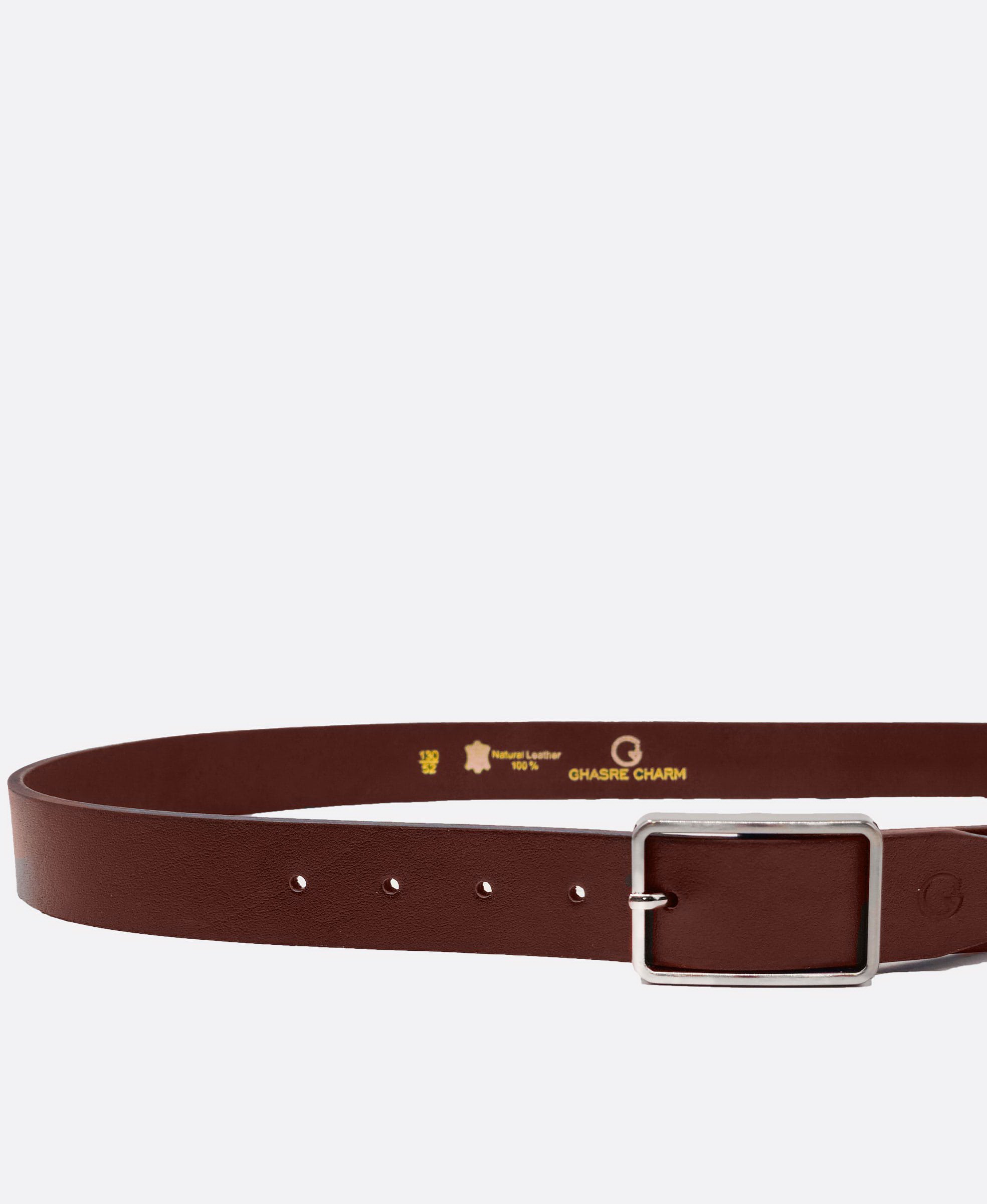 کمربند مردانه 3500T2 شناسه 4921 چرم طبیعی عسلی