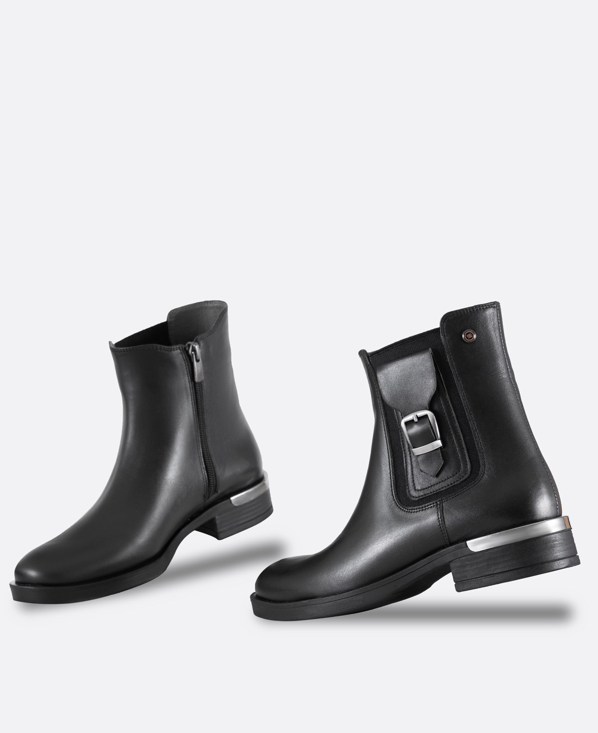 نیم بوت زنانه 423 شناسه 6482 چرم طبیعی