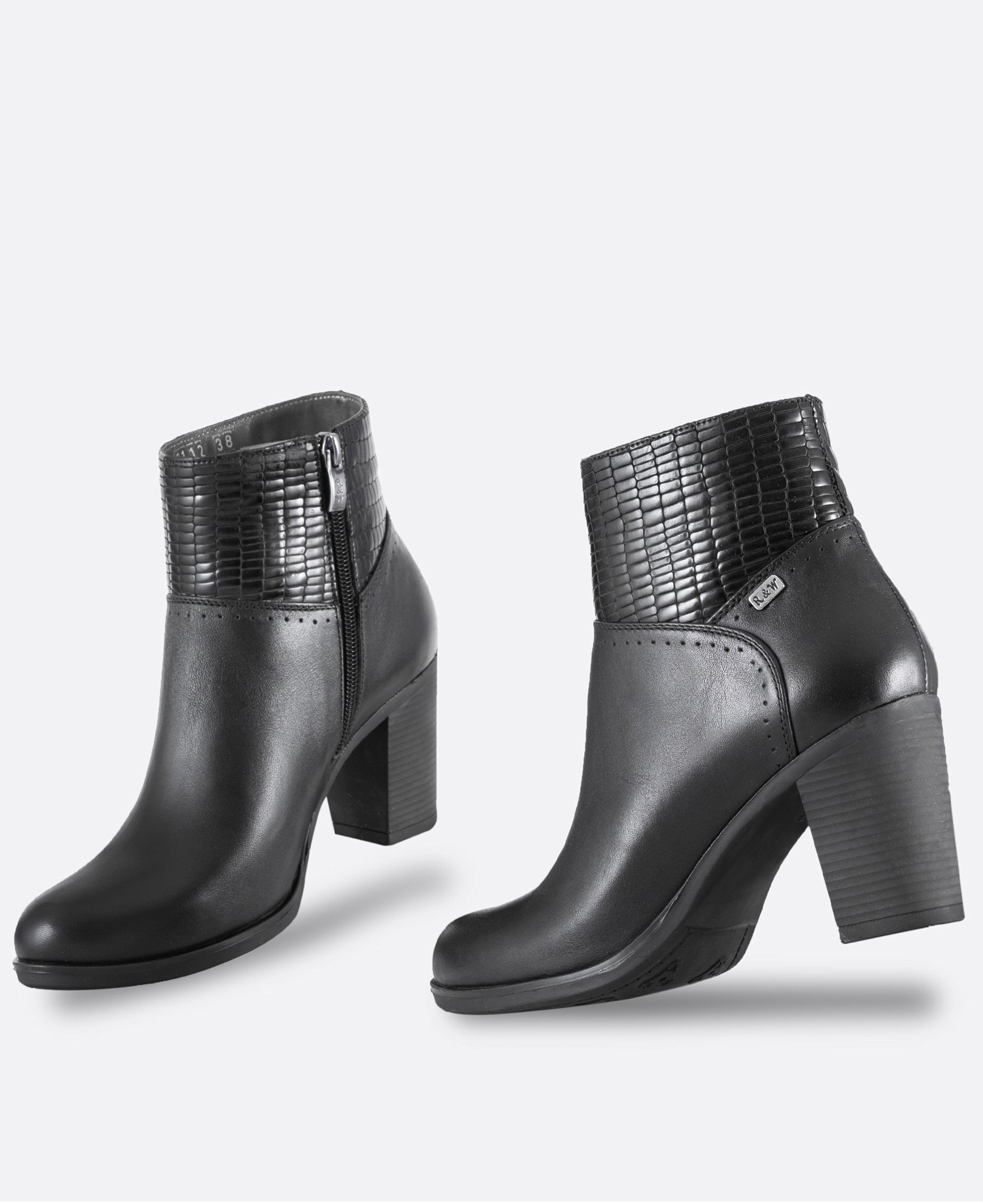 نیم بوت زنانه 2112 شناسه 6024 چرم طبیعی